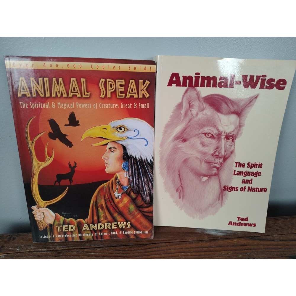 Animal-Speak & Animal-Wise The Spiritual Magical Powers TED ANDREWS Lot 2 Books